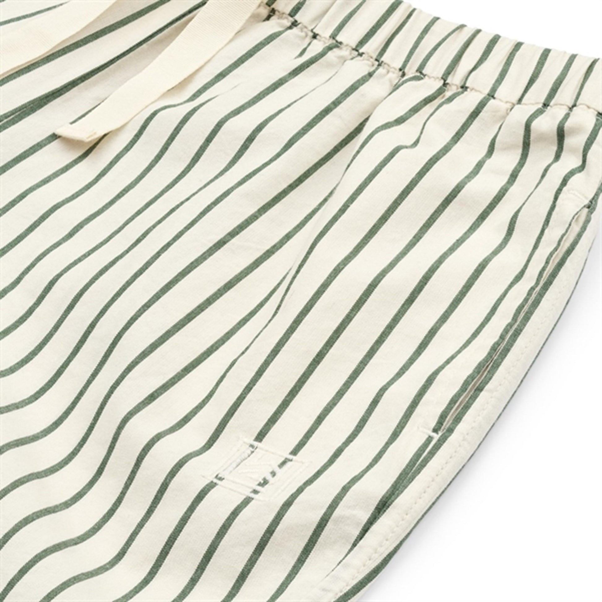 Liewood Orlando Y/D Stripe Poplin Pants Y/D Stripes Garden Green/Creme De La Creme