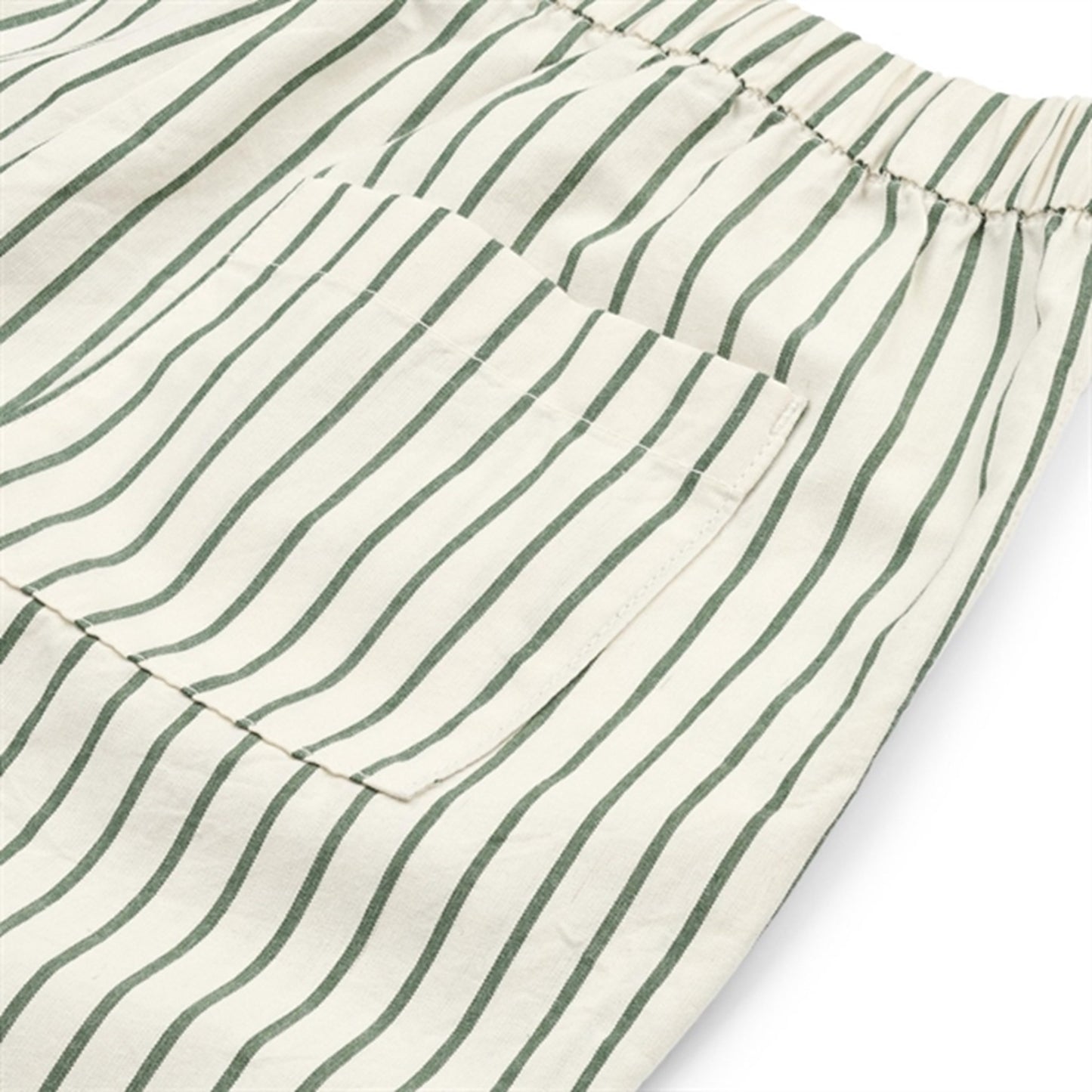 Liewood Orlando Y/D Stripe Poplin Pants Y/D Stripes Garden Green/Creme De La Creme