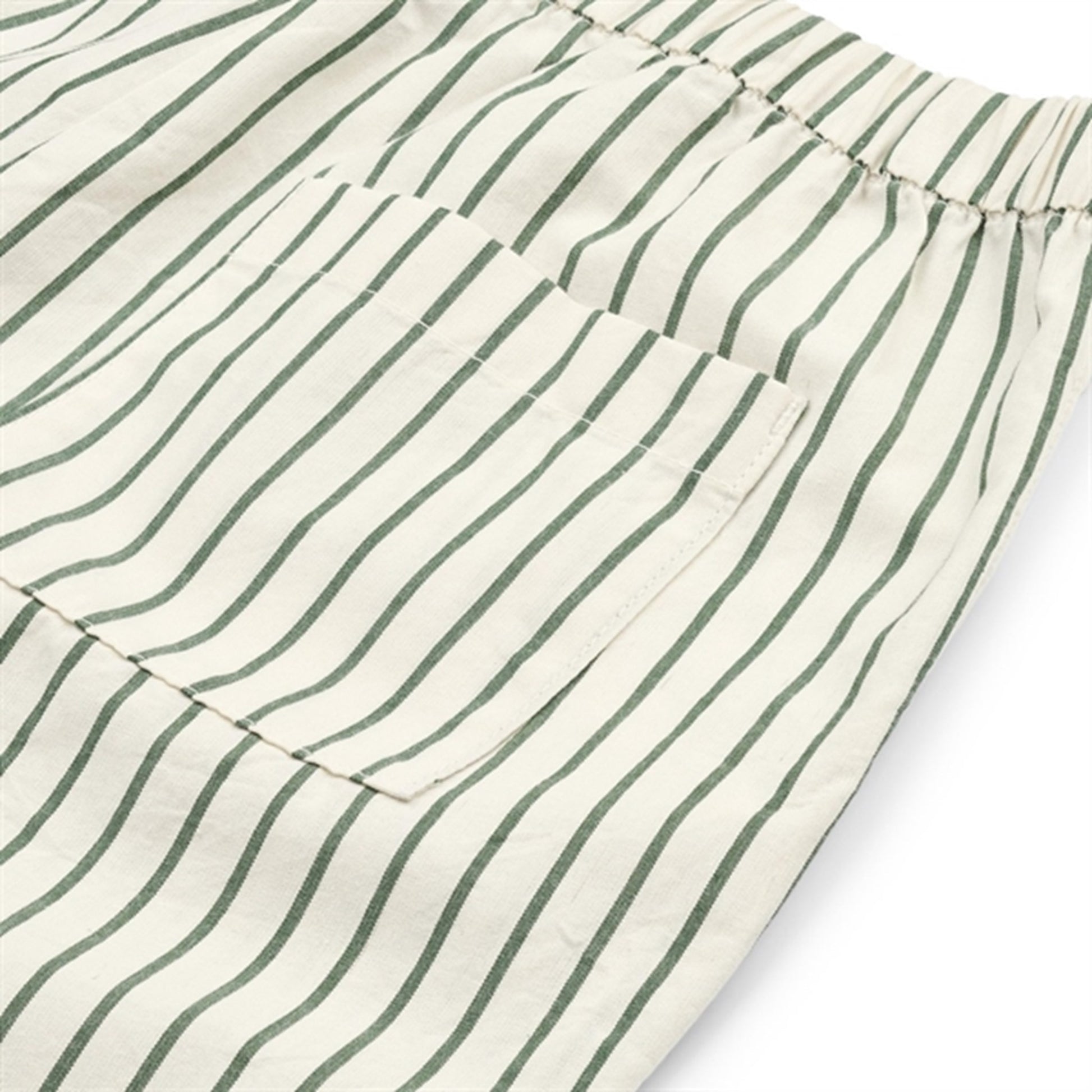 Liewood Orlando Y/D Stripe Poplin Pants Y/D Stripes Garden Green/Creme De La Creme