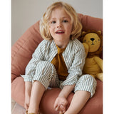 Liewood Orlando Y/D Stripe Poplin Pants Y/D Stripes Garden Green/Creme De La Creme