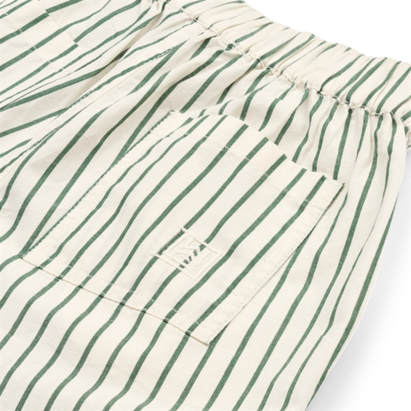 Liewood Monori Y/D Stripe Shorts Y/D Stripes Garden Green/Creme De La Creme