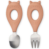 Liewood Stanley Baby Cutlery Cat/Tuscany Rose