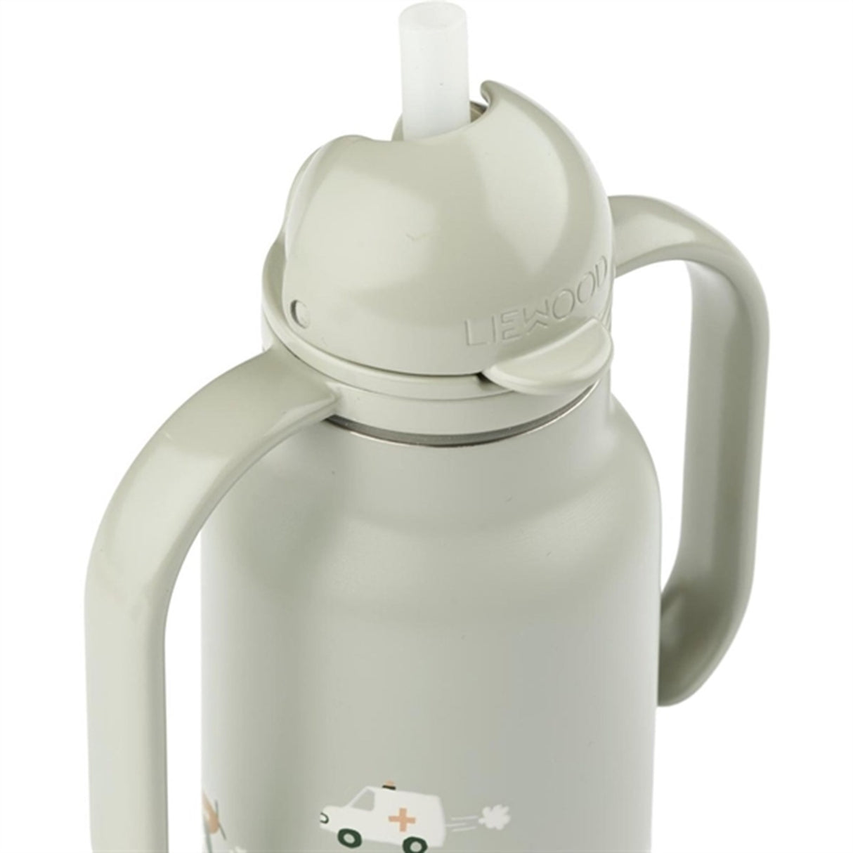Liewood Kimmie Bottle 250 ml Vehicles/Dove Blue