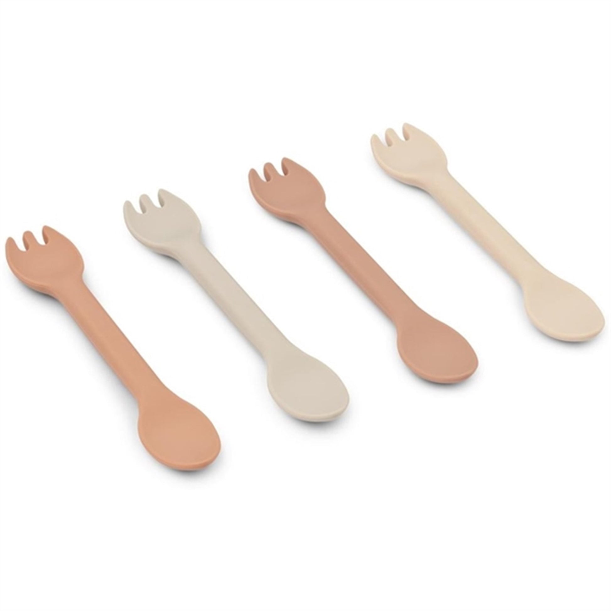 Liewood Jan 2 in 1 Cutlery 4-Pack Rose Multi Mix