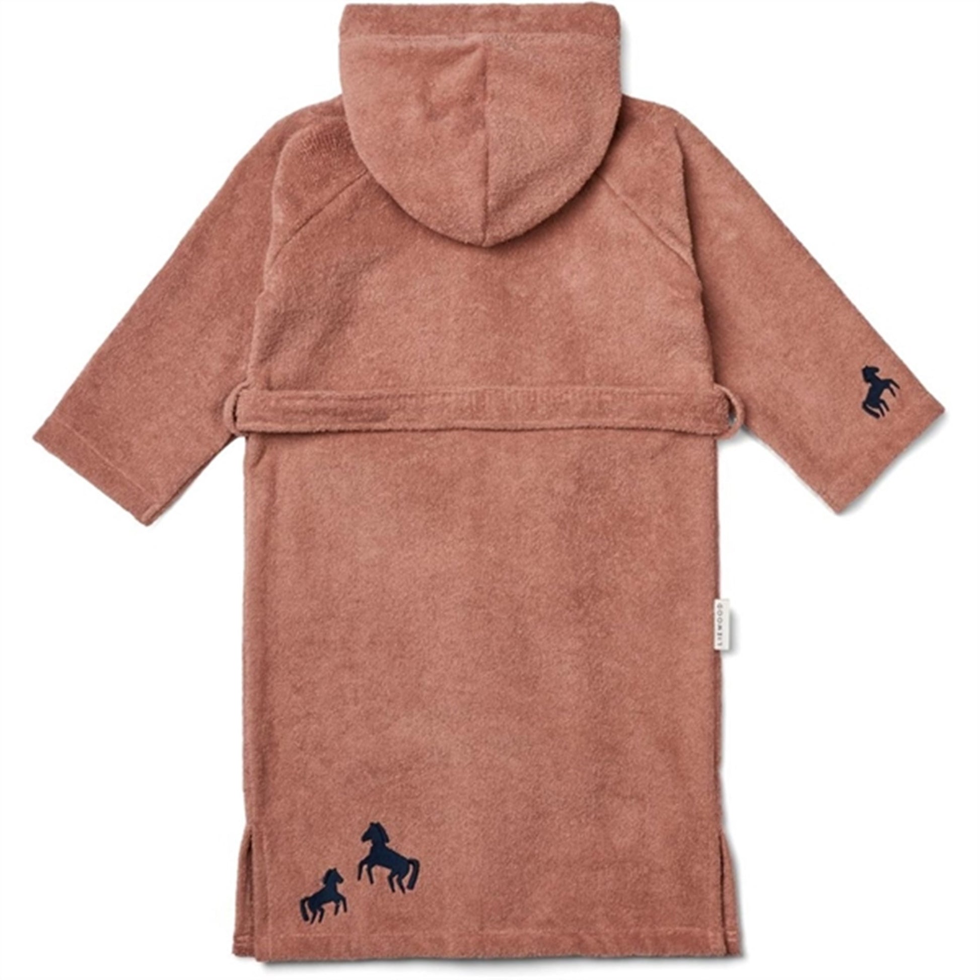 Liewood Bash Bathrobe Horses/Dark Rosetta
