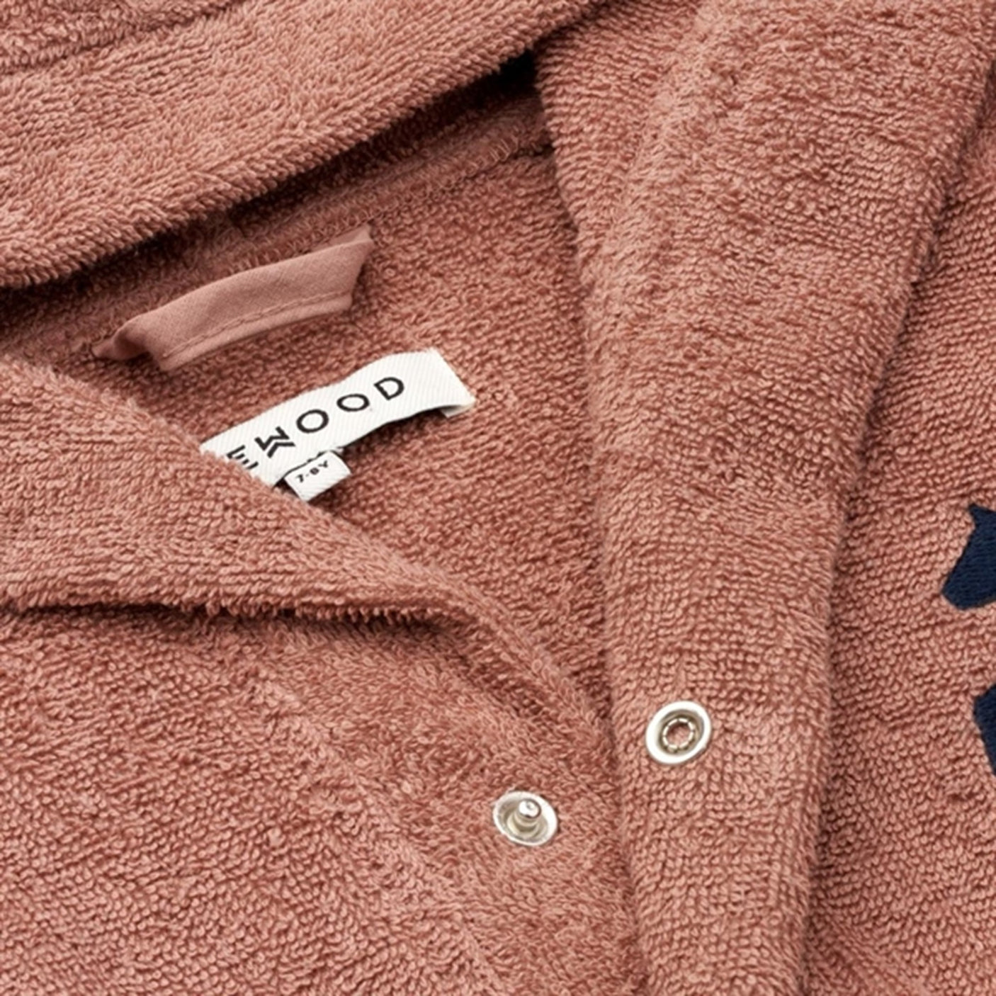 Liewood Bash Bathrobe Horses/Dark Rosetta