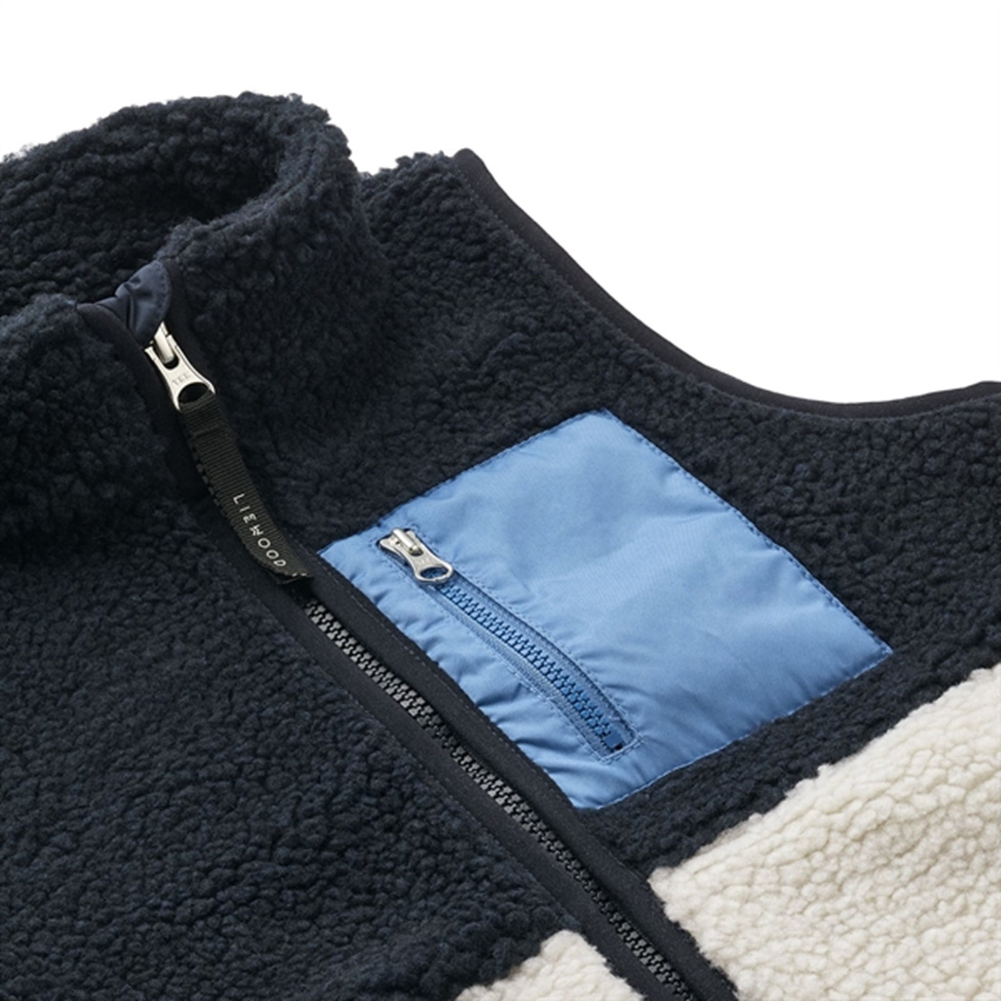 Liewood Vada Pile Vest Midnight Navy Multi Mix