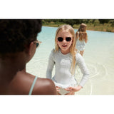 Liewood Sille Swimsuit Y/D Stripe: Sea Blue/White