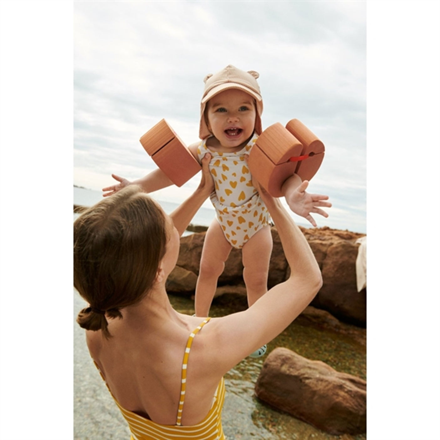 Liewood Senia Sun Hat Stripe Tuscany Rose Sandy