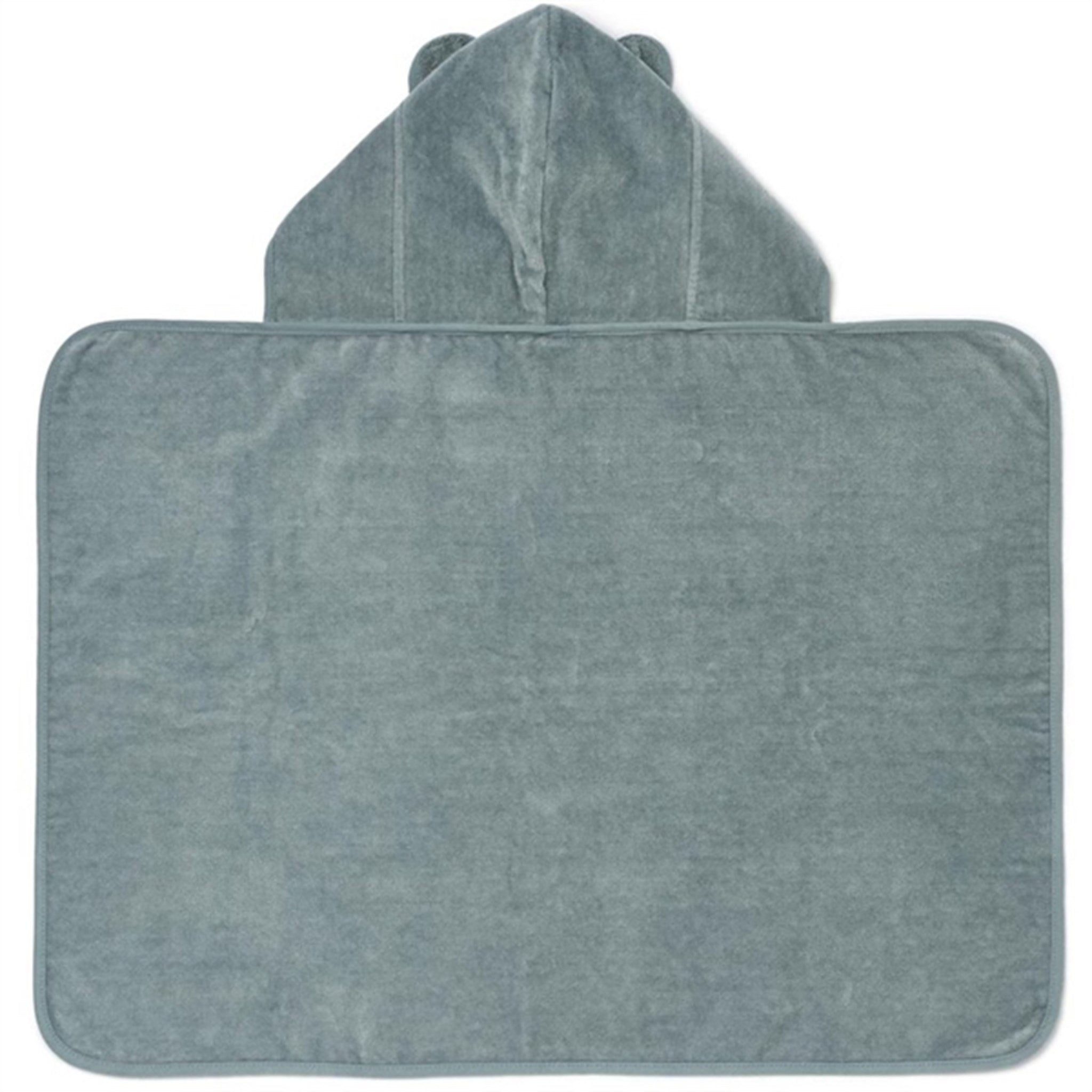 Liewood Vilas Baby Hooded Towel Blue Fog 2