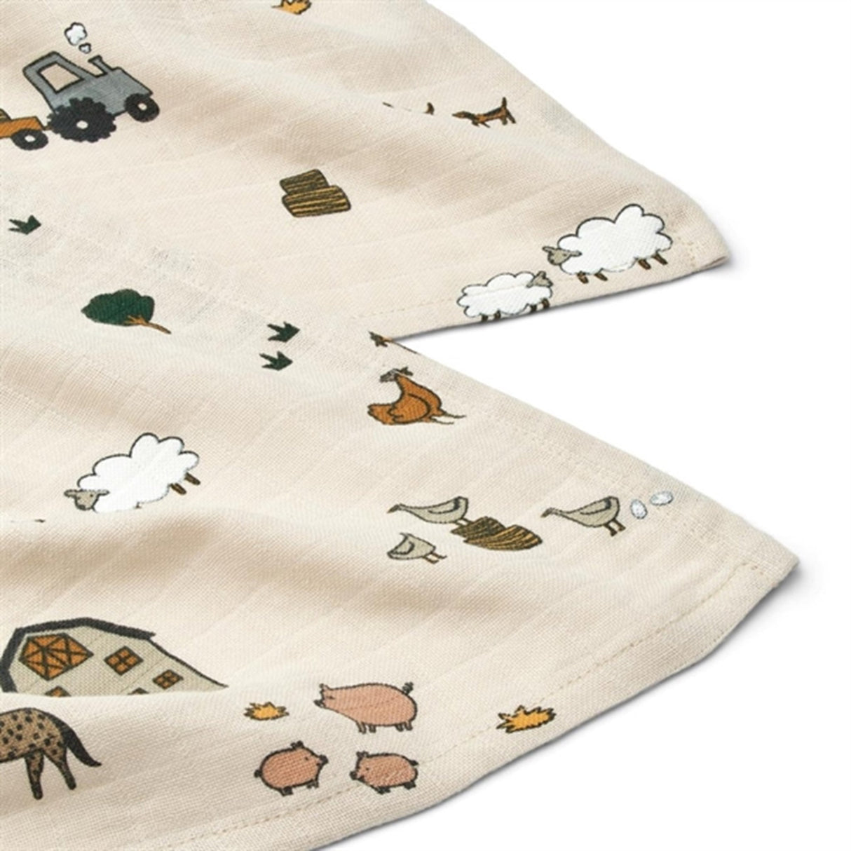 Liewood Lewis Muslin Cloth 2-Pack Farm / Sandy