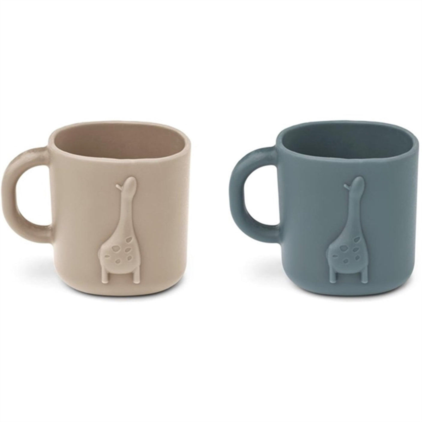 Liewood Chaves Silicone Cup 2-Pack Dark Sandy/Whale Blue