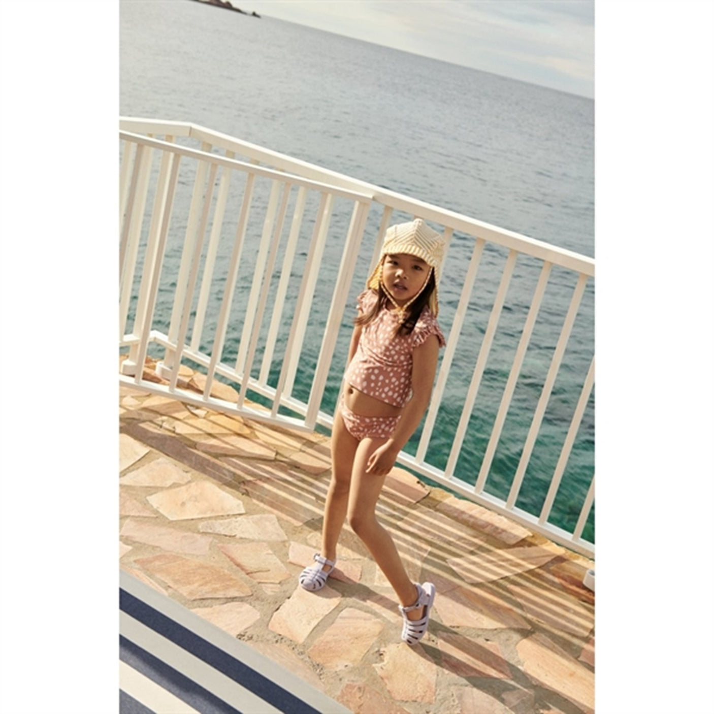 Liewood Lusio Sun Hat Y/D Stripe Yellow Mellow/Crème De La Crème