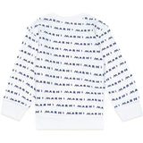 Marni White Blue Logo Sweater