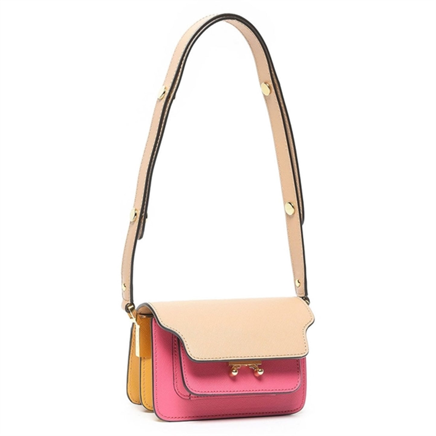 Marni Pompeii/Light Orchid/Pumpkin Shoulder Bag