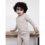 Serendipity Acorn/Offwhite Slim Blouse Stripe