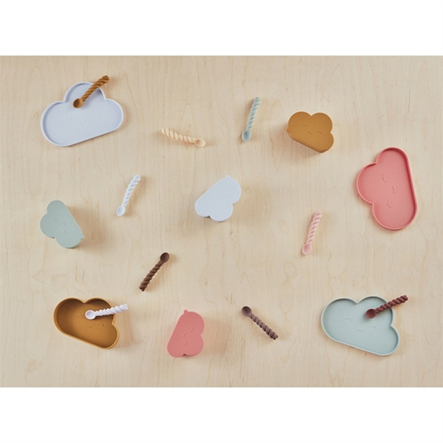 OYOY Chloe Cloud Snack Bowl Ice Blue 3