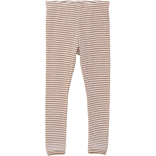 Serendipity Acorn/Offwhite Stripe Leggings