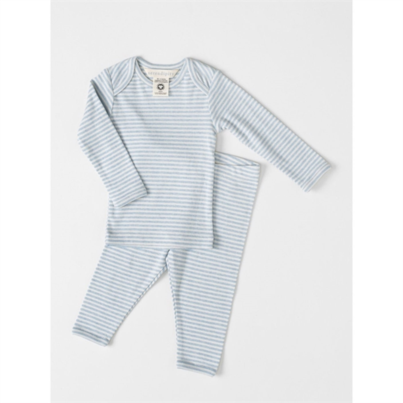 Serendipity Aqua/Ecru Stripe Leggings Baby