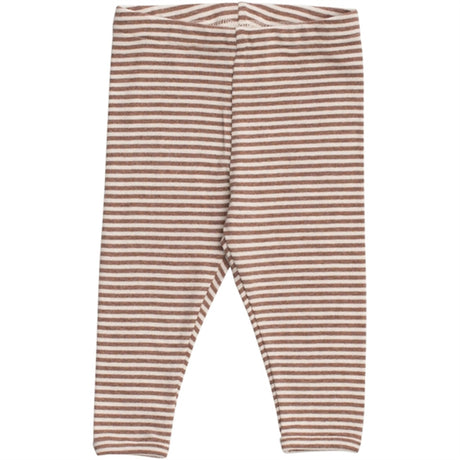 Serendipity Acorn/Offwhite Baby Leggings Stripe