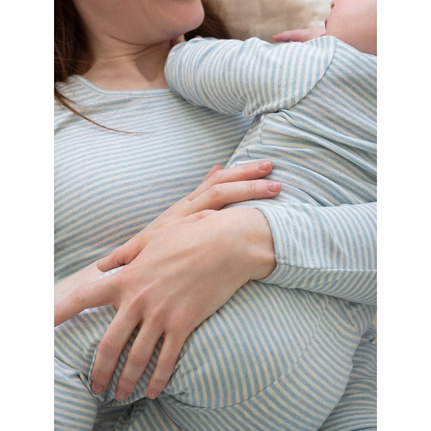 Serendipity Aqua/Ecru Stripe Baby Body