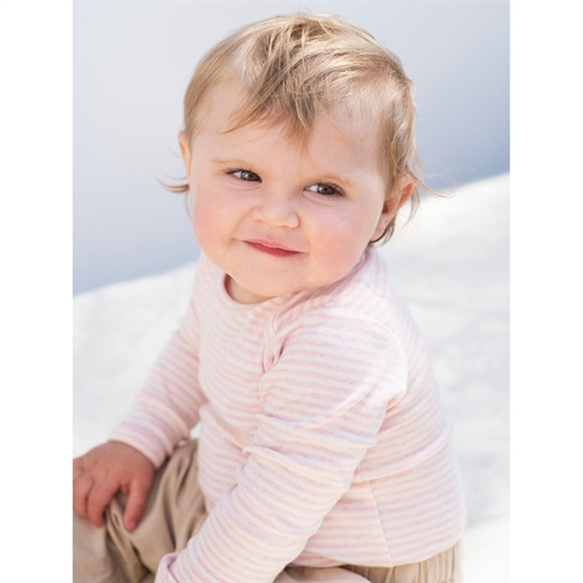 Serendipity Rosebud/Offwhite Baby Body Stripe