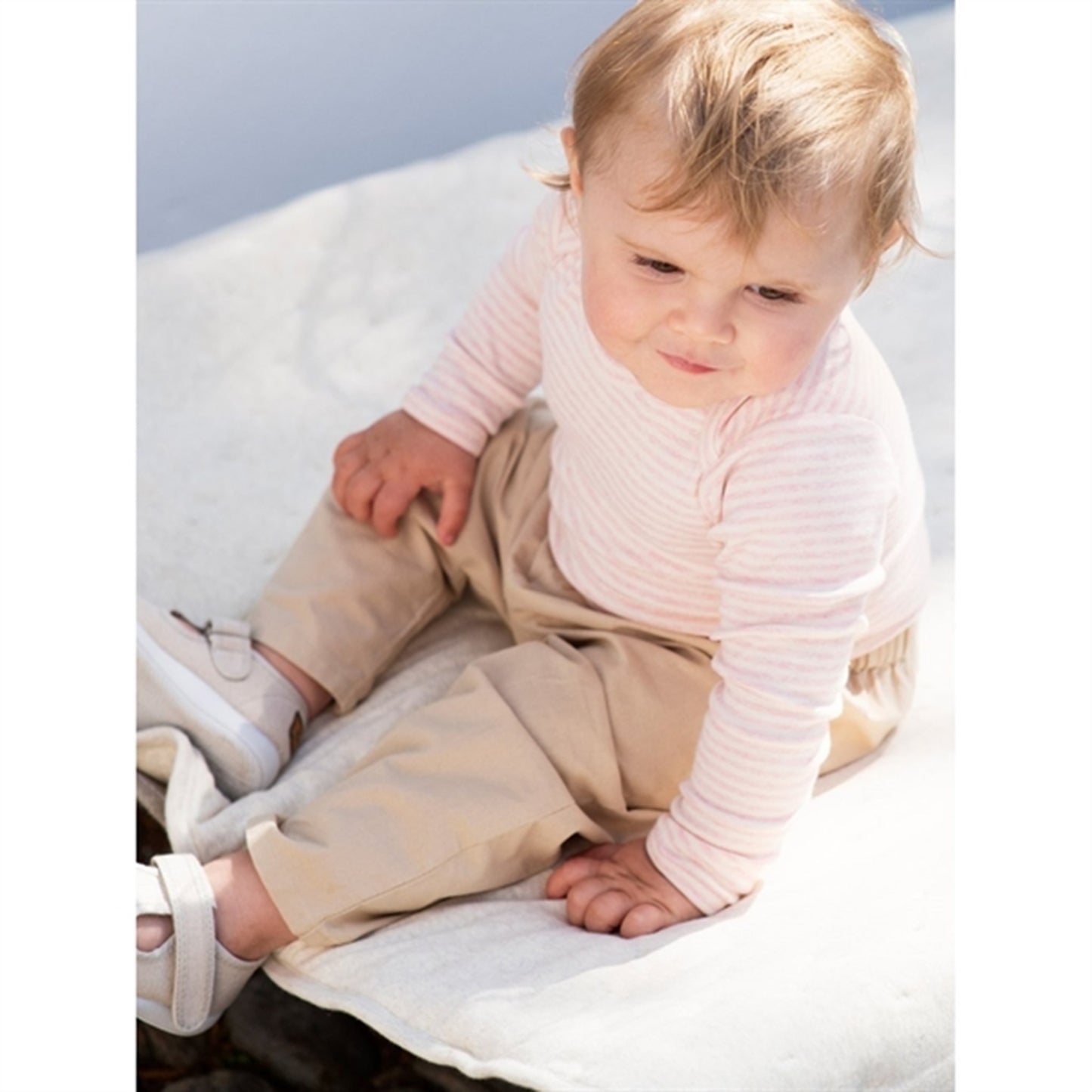 Serendipity Rosebud/Offwhite Baby Body Stripe