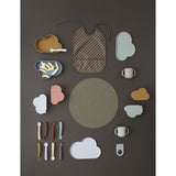 OYOY Chloe Cloud Plate & Bowl Light Rubber/Coral