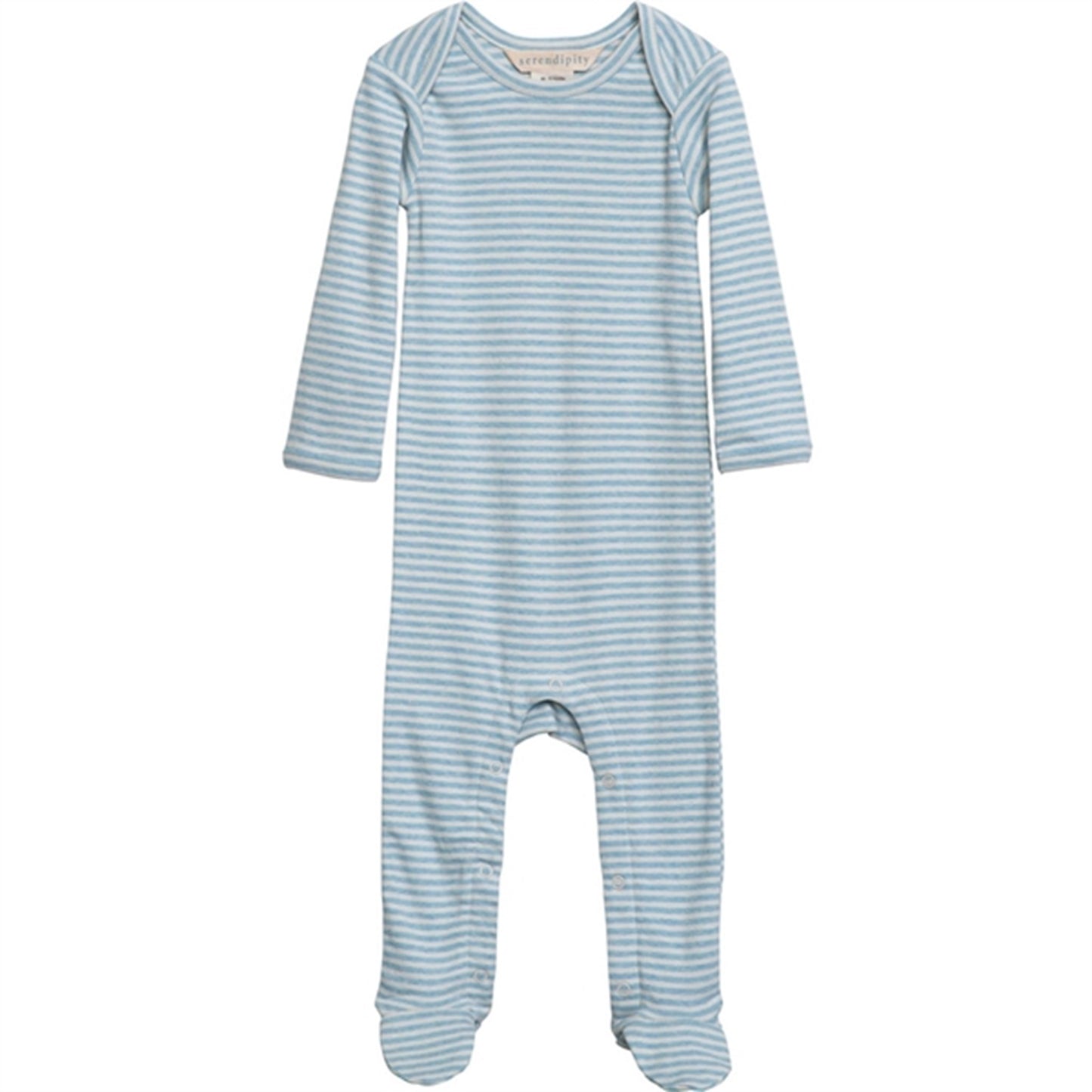 Serendipity Aqua/Ecru Stripe Baby Onesie