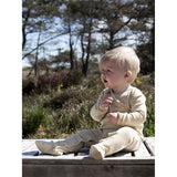 Serendipity Chamomile/Offwhite Baby Suit w. Feet Stripe