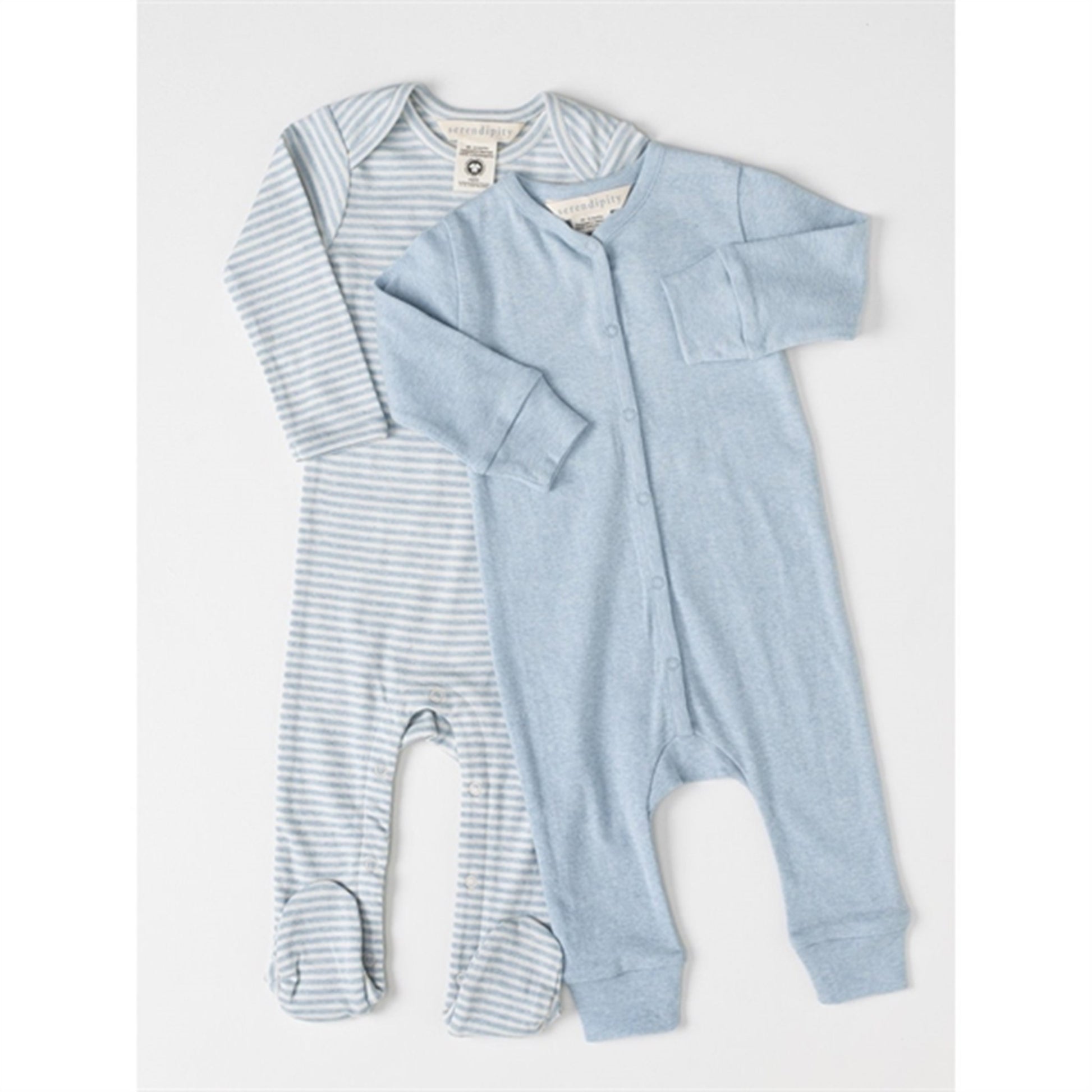 Serendipity Aqua/Ecru Stripe Baby Onesie