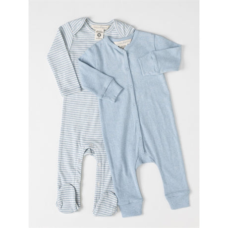 Serendipity Aqua/Ecru Stripe Baby Onesie