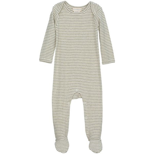 Serendipity Sage/Ecru Baby Suit Stripe Feet