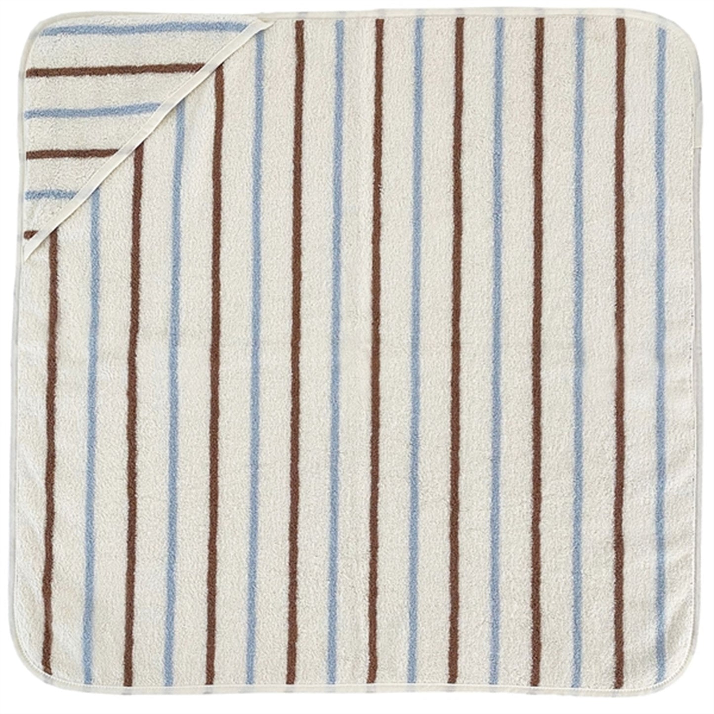 OYOY Raita Hooded Towel Caramel/Ice Blue