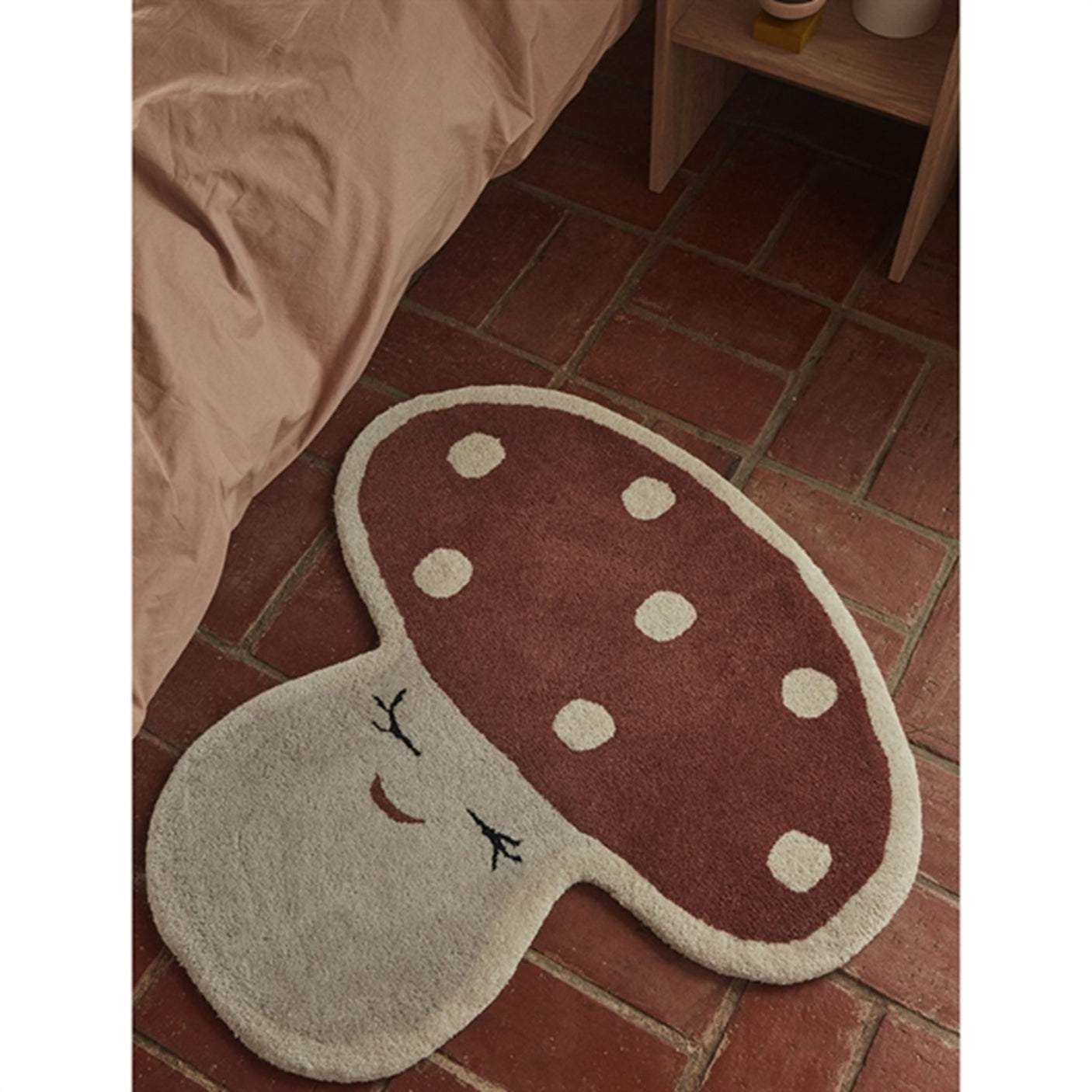 OYOY Malle Mushroom Rug red
