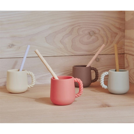 OYOY Mellow Cup 2-Pak Cherry Red/Vanilla