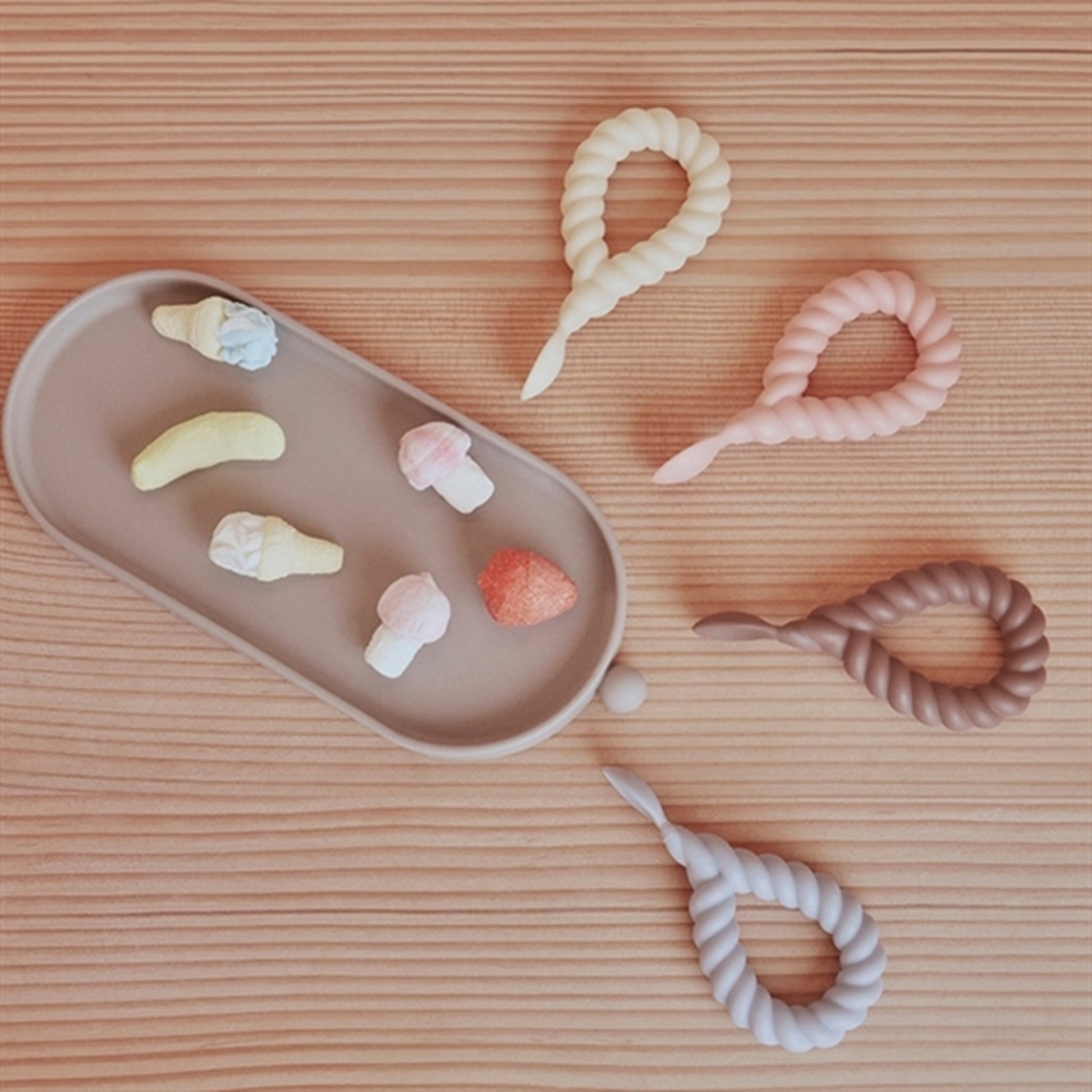 OYOY Mellow Spoon 2-pack Vanilla/Rose