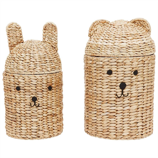 OYOY Bear & Rabbit Storage Basket
