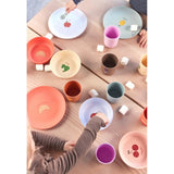 OYOY Yummy Bowl 2-pack Ice Blue / Apricot 3