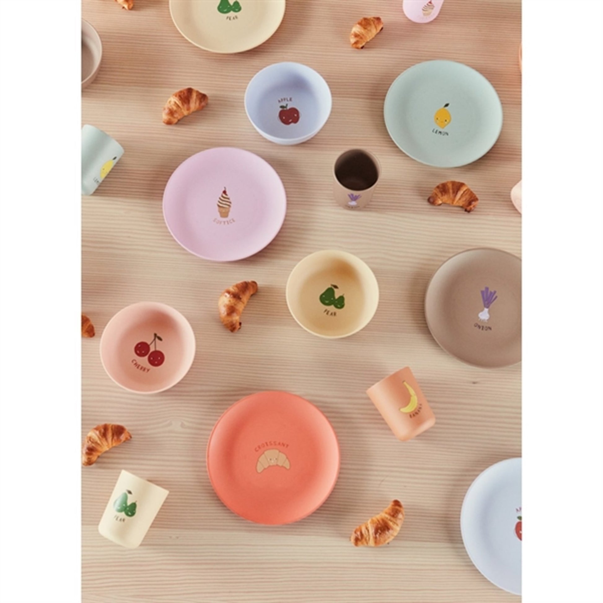 OYOY Yummy Plate 2-pack Beige / Brown 4