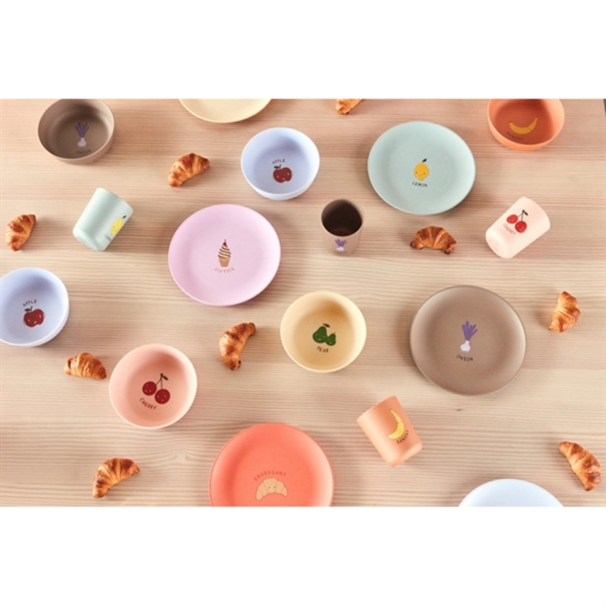 OYOY Yummy Plate 2-pack Beige / Brown 5