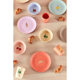OYOY Yummy Plate 2-pack Ice Blue / Apricot 2