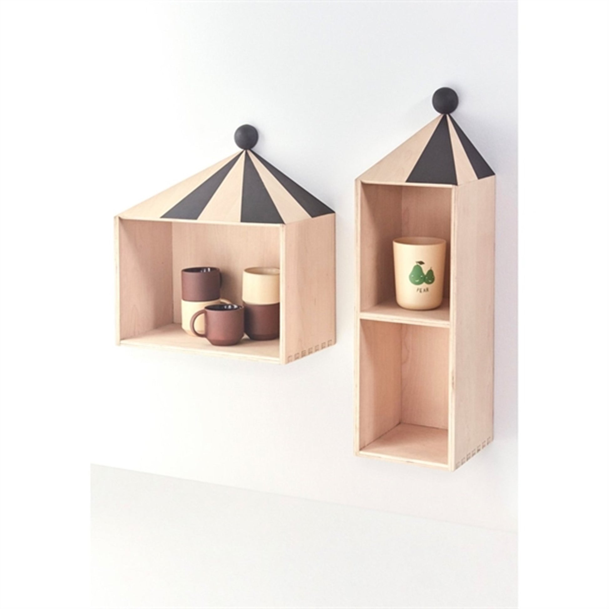 OYOY Yummy Cup 2-pack Beige / Brown 2