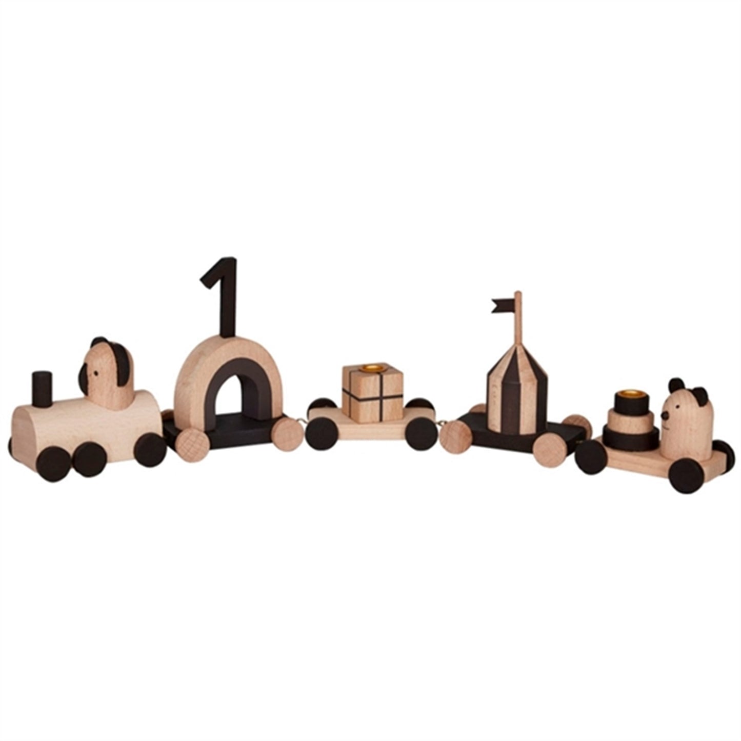 OYOY Otti Birthday Train Nature/Dark