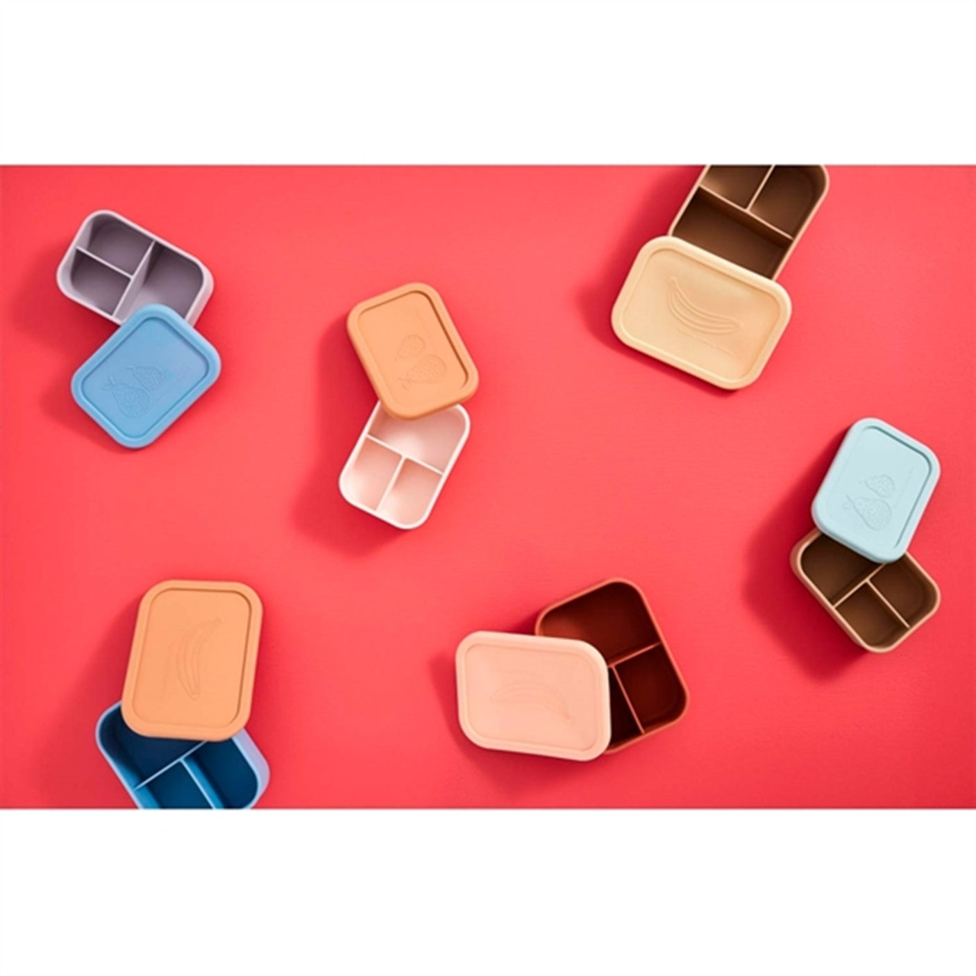 OYOY Yummy Lunch Box Small Blue/Clay