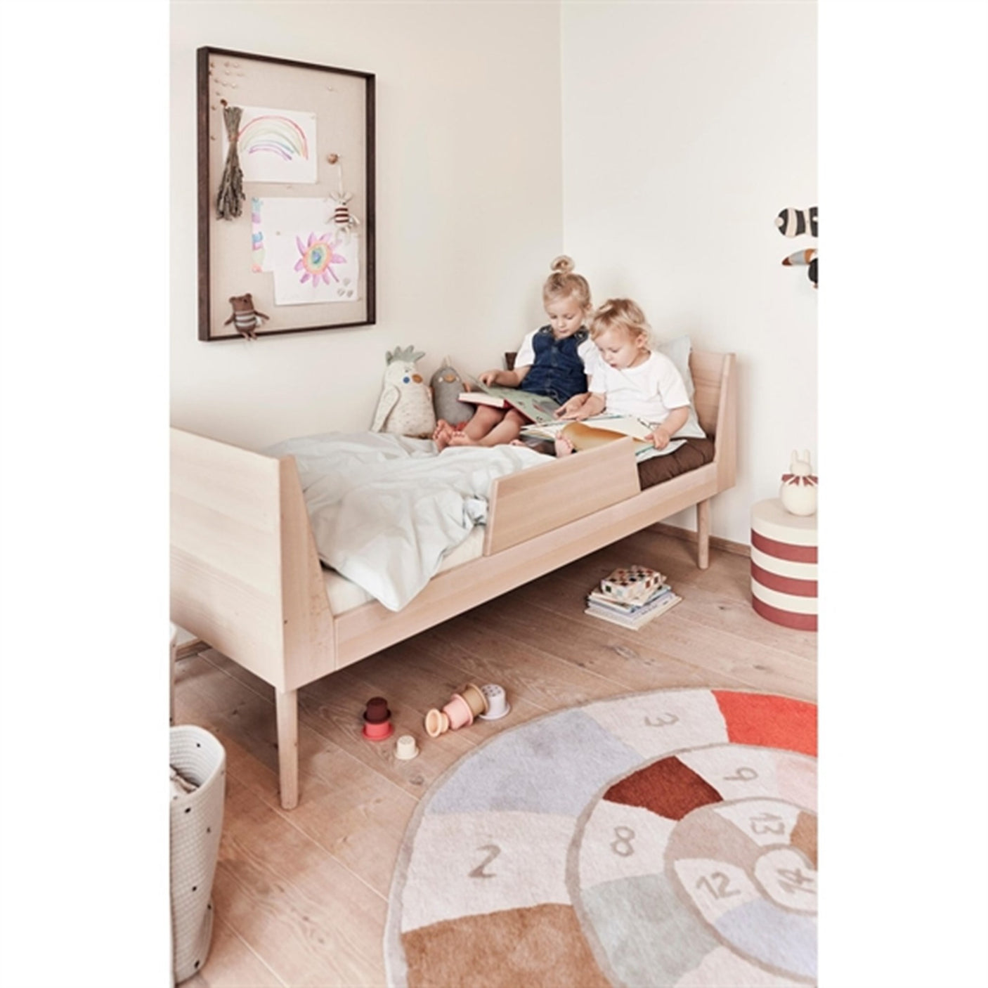 OYOY Musetti Mouse Pram Clip Off White / Melange