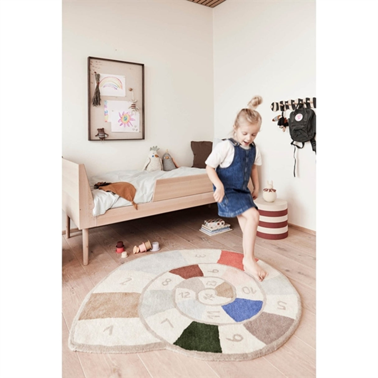 OYOY Musetti Mouse Pram Clip Off White / Melange