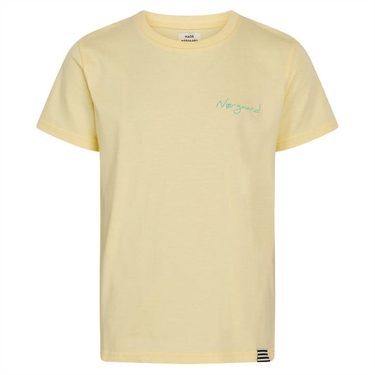 Mads Nørgaard Embroidery Jersey Thorlino T-Shirt Double Cream