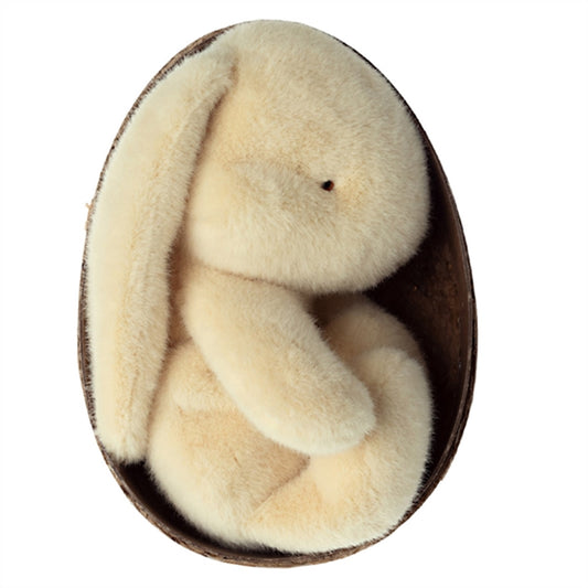 Maileg Plush Bunny in Egg - Yellow