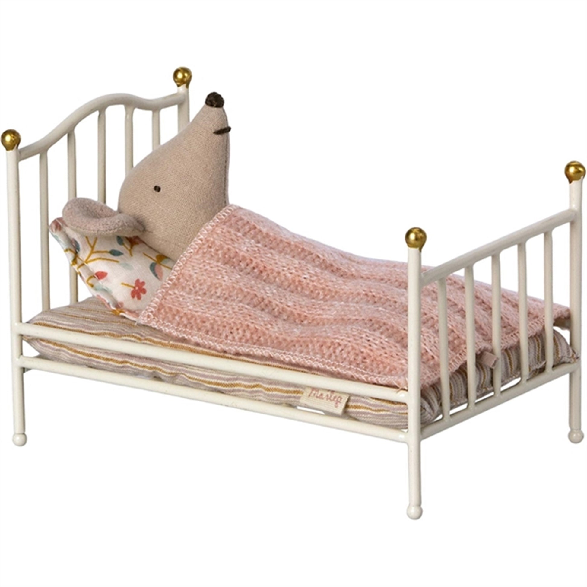 Maileg Vintage Bed Off White 2